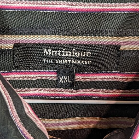 Matinique Striped Dress Shirt - Picture 1 of 4